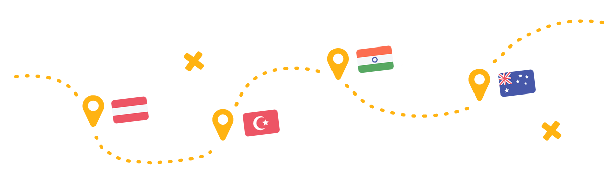 Path with flags
